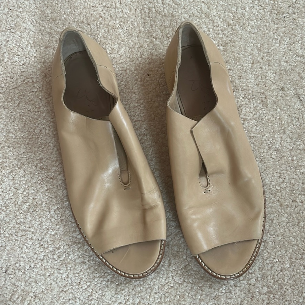 Maria Cornejo Tan Leather Oxford FLO 36